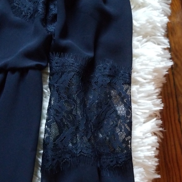 Women's Xhilaration Navy Dress with Lace &… - Picture 2 of 5